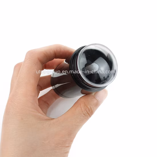 Redondo Twist up Salve Tubo de desodorante de plástico 75g Negro Blanco Claro Vacío Plástico Desodorante Stick Contenedor