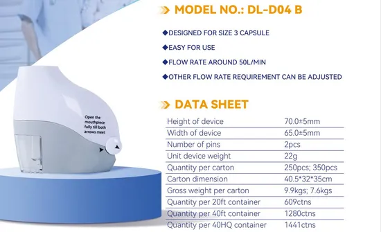 inhalador de polvo seco personalizado
